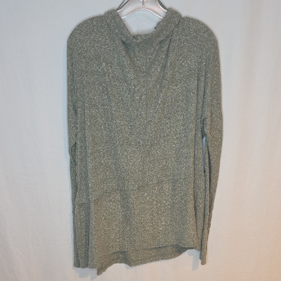 We The Free Gray/Green Cowl Neck Sweater - Picture 3 of 4